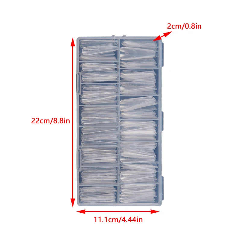 150pcs Full Cover For Extension False Nail Tips Quick Building Mold Acrylic Top Forms French Dual Nail Form With Edges Inside