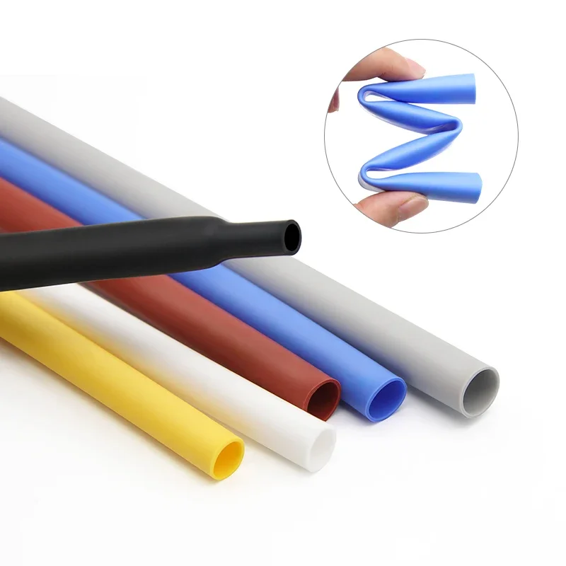 Silicone Heat Shrink Tube Diameter 0.8~30mm 2500V Flexible Cable Sleeve Insulated High Temperature Soft DIY Wire Wrap Protector