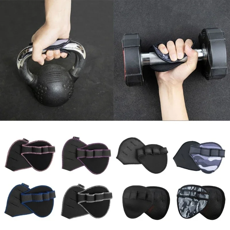 Hand Palm Protector Gym Fitness Gloves Half Finger Lifting Palm Dumbbell Grips Pads Weightlifting Training Glove Gym Workout