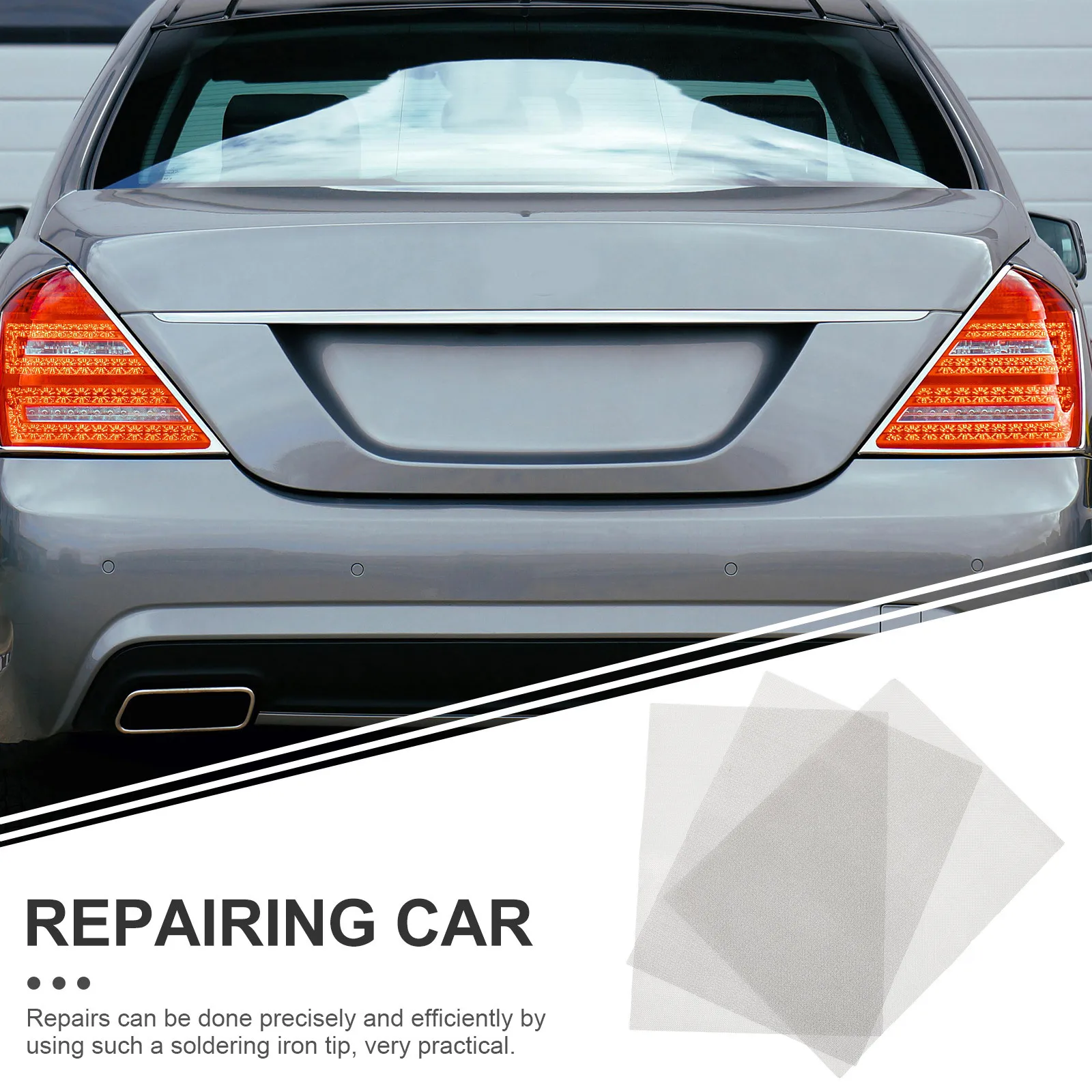 

3Pcs Fine Mesh Screen for Bumper Repair Plastic Welding Mesh Stainless Steel Reinforced Crack Fix Sheet Reliable