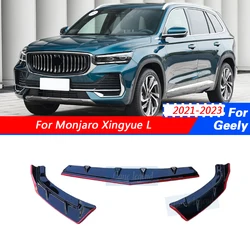 For Geely Monjaro Xingyue L 2021-2023 Accessories Tools Trim Car Front Shovel Front Lip Front Bumper Protector Anti Hit Garnish