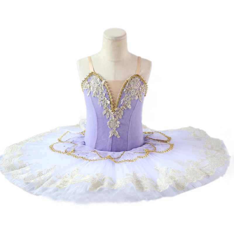 

2023 Purple Tutu Ballet Swan Lake Ballerina Pancake Tutu Girl Women Adult Child Ballet Dress Kids Dance Costumes Tutu Led