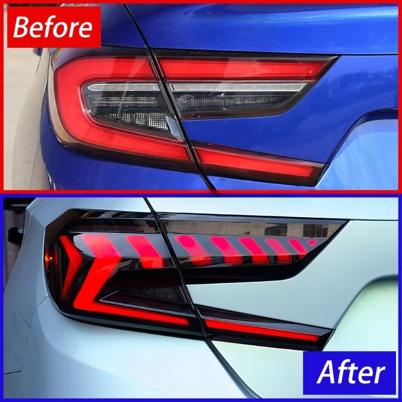 For   2018-2021 LED Auto Rear Tail Lamps Assembly Dynamic Flicker Tool Accessories 100W Wattage Upgrade Car Taillight