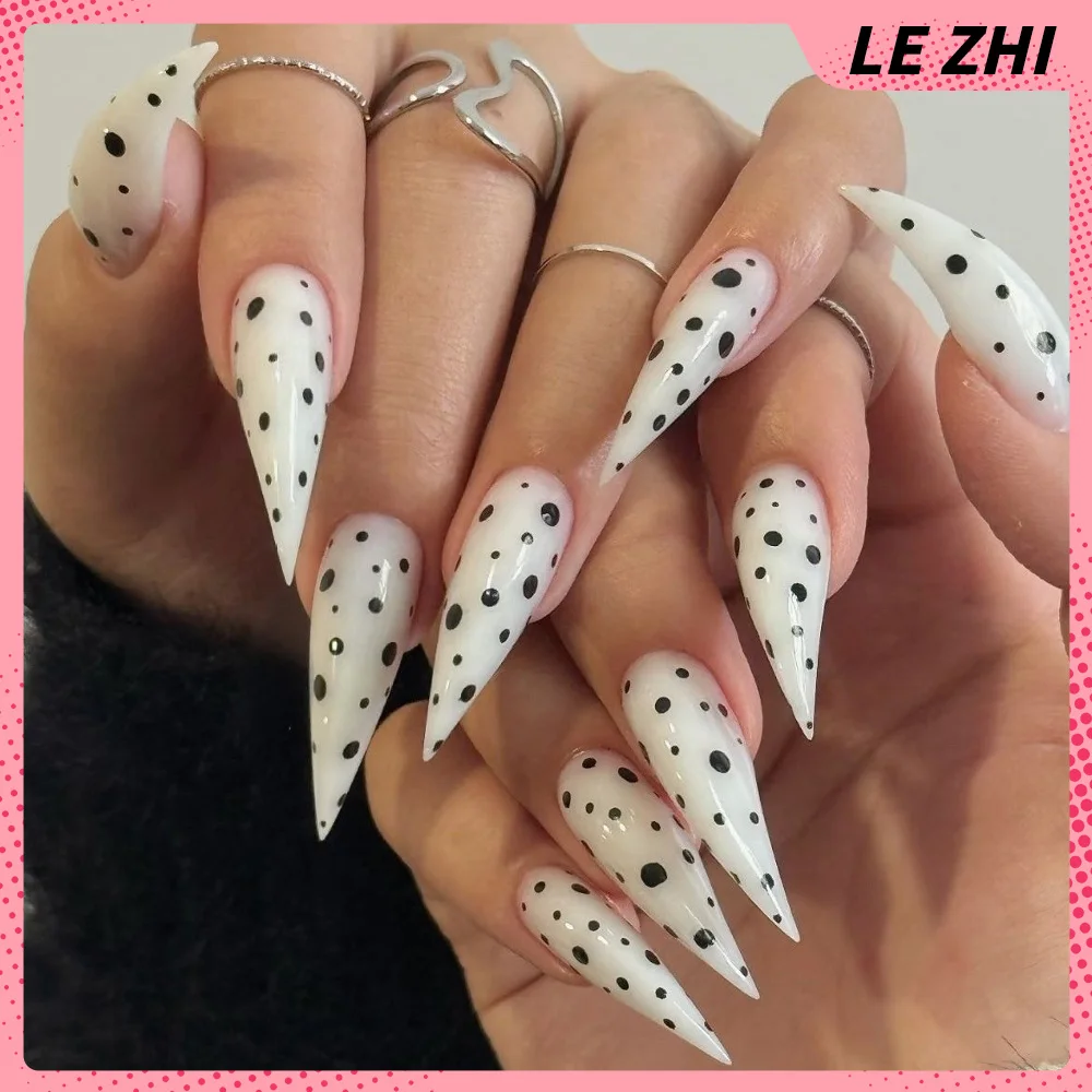 10Pcs Y2K Gentle Cute Wave Point Handmade Press On Nail Dragon Claws 3D Bowknot Cherry High Quality Fake Nail Birthday Gifts