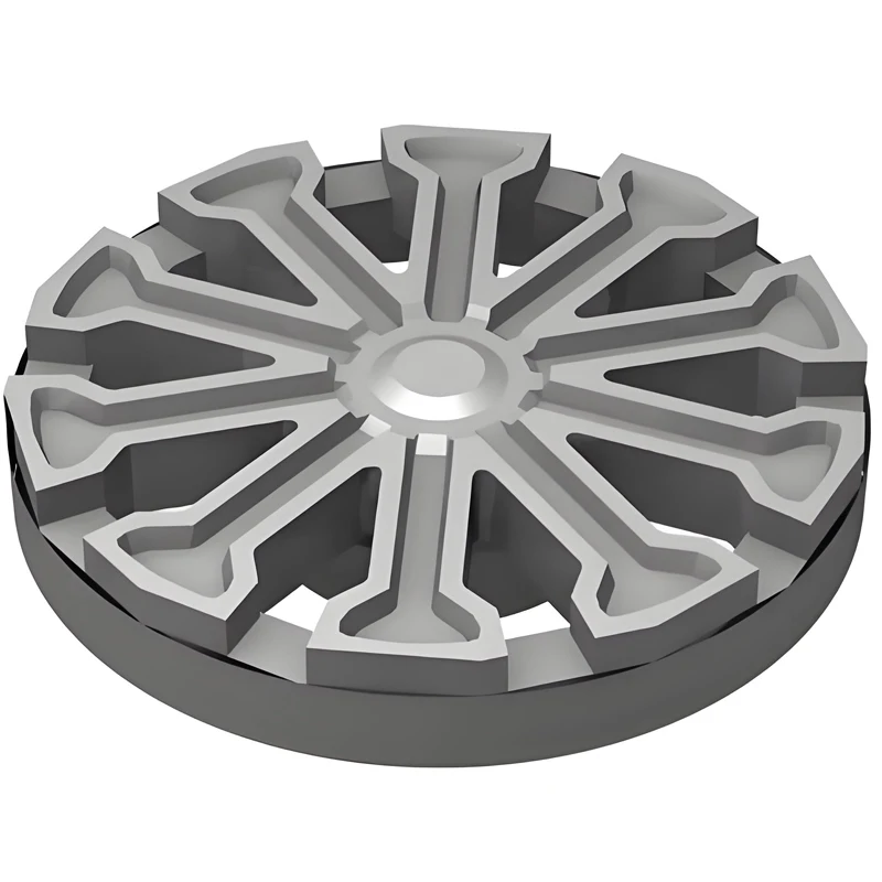 

30pcs/set Flat Silver Hub Cap 10 Spokes T-Shape Building Blocks DIY MOC Parts Compatible with Major Brands Brick Toys