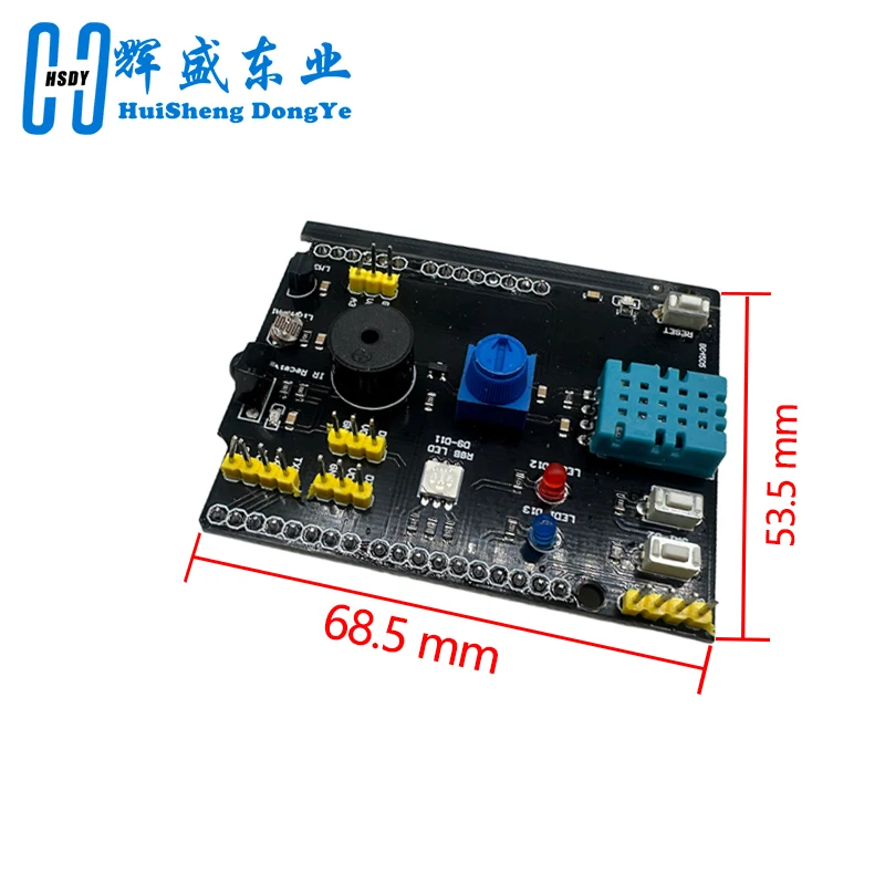 Плата датчика 9 в 1, многофункциональная Плата расширения DHT11 LM35, температурная влажность для Arduino UNO RGB, фотомагнитола с ИК-приемником