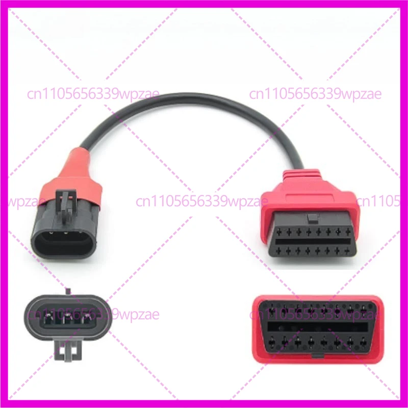 

Для SYM 3-контактный к OBD2 16-контактный диагностический адаптер OBD 2 сканер удлинительный кабель для мотоцикла OBD Moto разъем