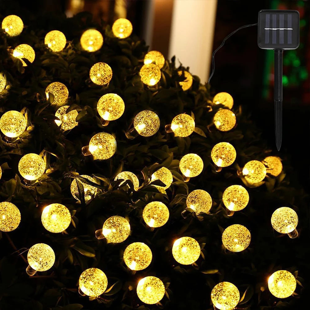 luzes-de-cordao-led-solares-a-prova-d'Agua-com-bolhas-de-cristal-e-gotas-de-Agua-para-decoracao-de-jardim-e-patio-ao-ar-livre