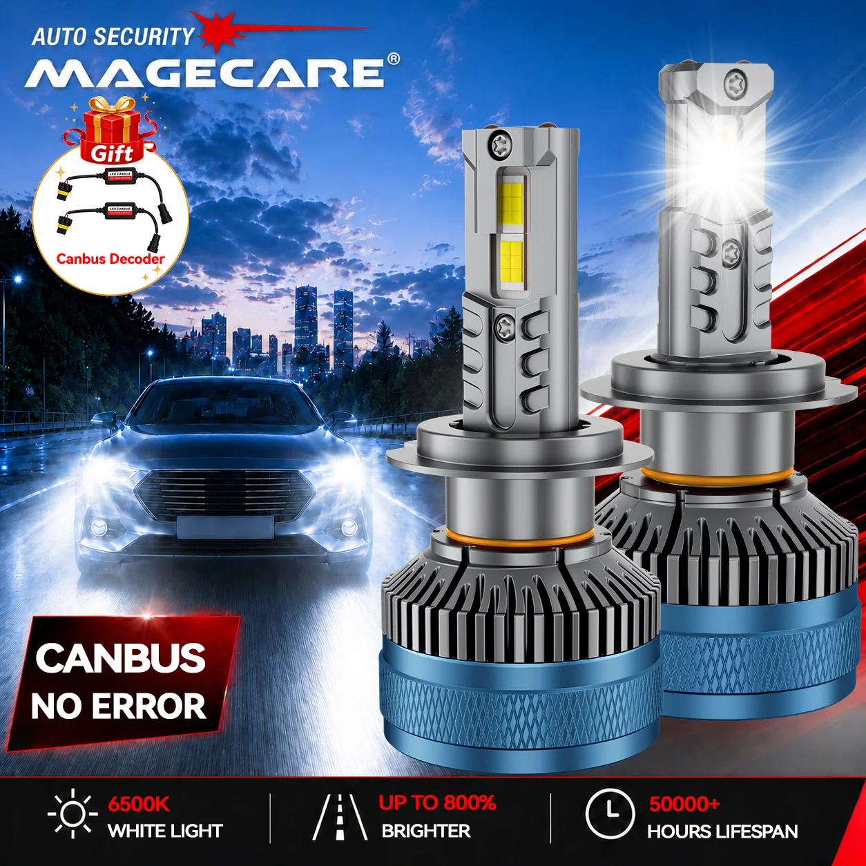 

H4 LED Headlight Bulbs Hi/Lo Beam 30000LM Turbo H7 LED CANBUS H1 H3 H8/H11 9005/HB3 9006/HB4 Auto LED Lamps Fog Lights 6000K 12V