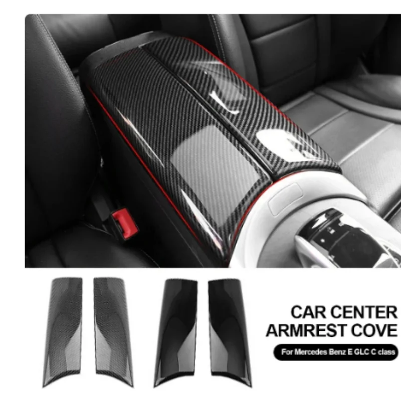 

Car Center Console Stowing Tidying Armrest Box Panel Trim Cover For Mercedes Benz C Class 2022-2024