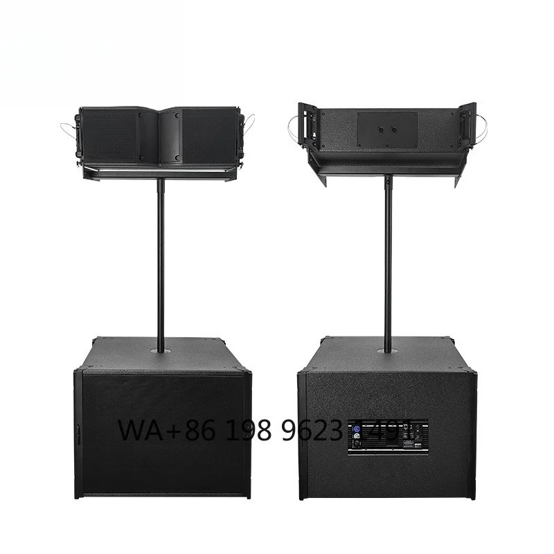 Speaker Profesional Dual 15 Inch 700W RMS 105dB Sensitivitas Tinggi Kayu Lapis PA Outdoor