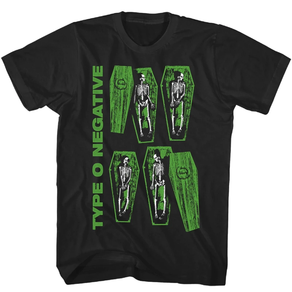 Type O Negative Coffin Mens T Shirt Music Classic Concert Rock Band Tee Black  harajuku graphic t shirts