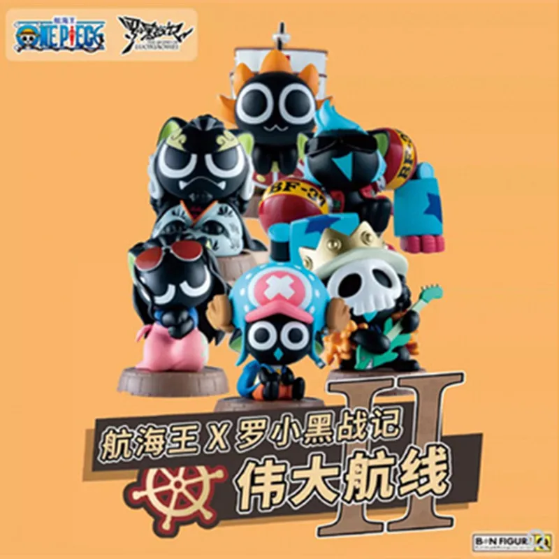 Spot One Piece Luo Xiaohei Second Bomb Great Route Tide Play Blind Box Mini Version Collection Pvc Figure Surprise Mystery Gift