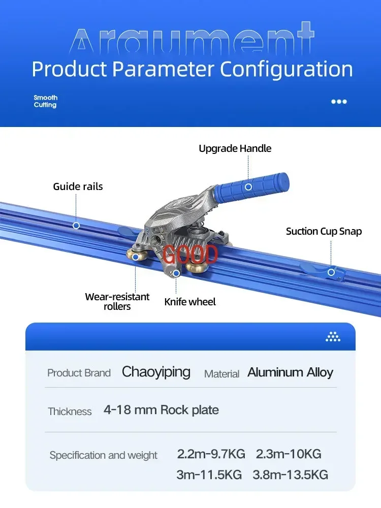 Высокоточный ручной станок для резки плитки, толкающий нож, новая каменная плита, специальный большой нож для резки напольной плитки