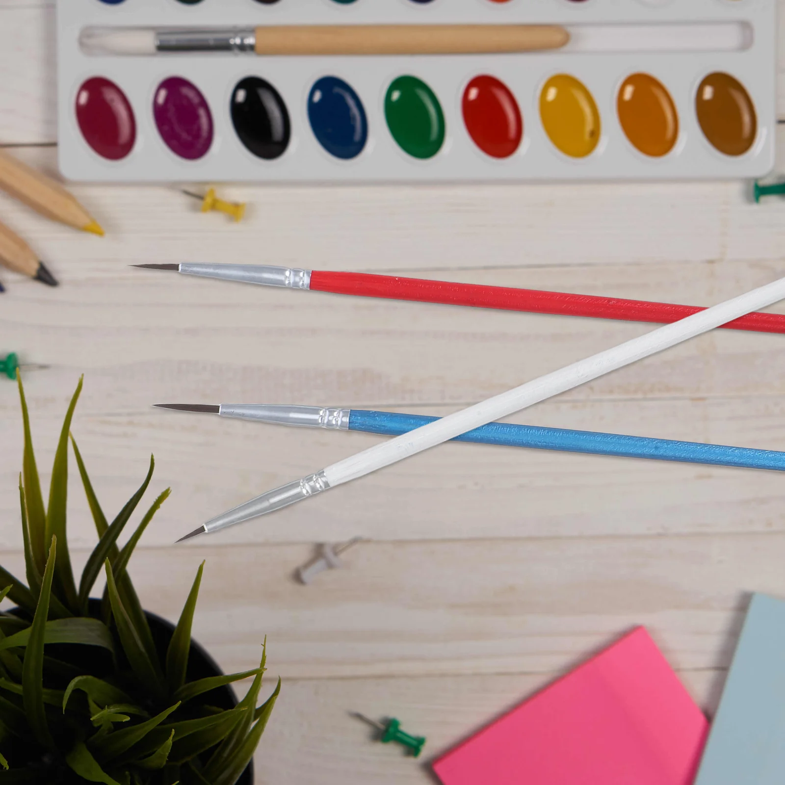 30Pcs Professional Nylon Micro Paint Brushes for Fine Detail Watercolor Acrylic Oil Painting Supplies Micro Paint Brushes