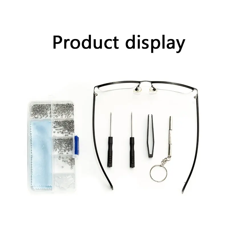 Eyeglasses Sunglasses Repair Kit Tool Glasses Screwdriver Screws Sets Nuts Nose Pad Optical Parts Assorted image 4