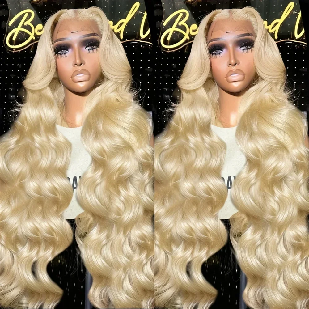 30 34 Inches 250 Density Body Wave Transparent 613 Honey Blonde 13x6 Lace Front Wigs Human Hair 13x4 Lace Frontal Wig Women