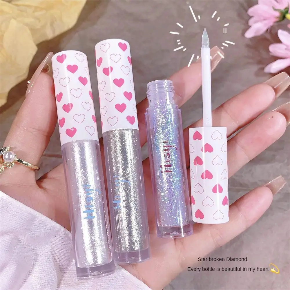 Płynny cień do oczu perłowe cekiny rozjaśnić kryształowy śpiący jedwabnik monochromatyczny cień do powiek błyszczący błyszczący makijaż z podświetleniem