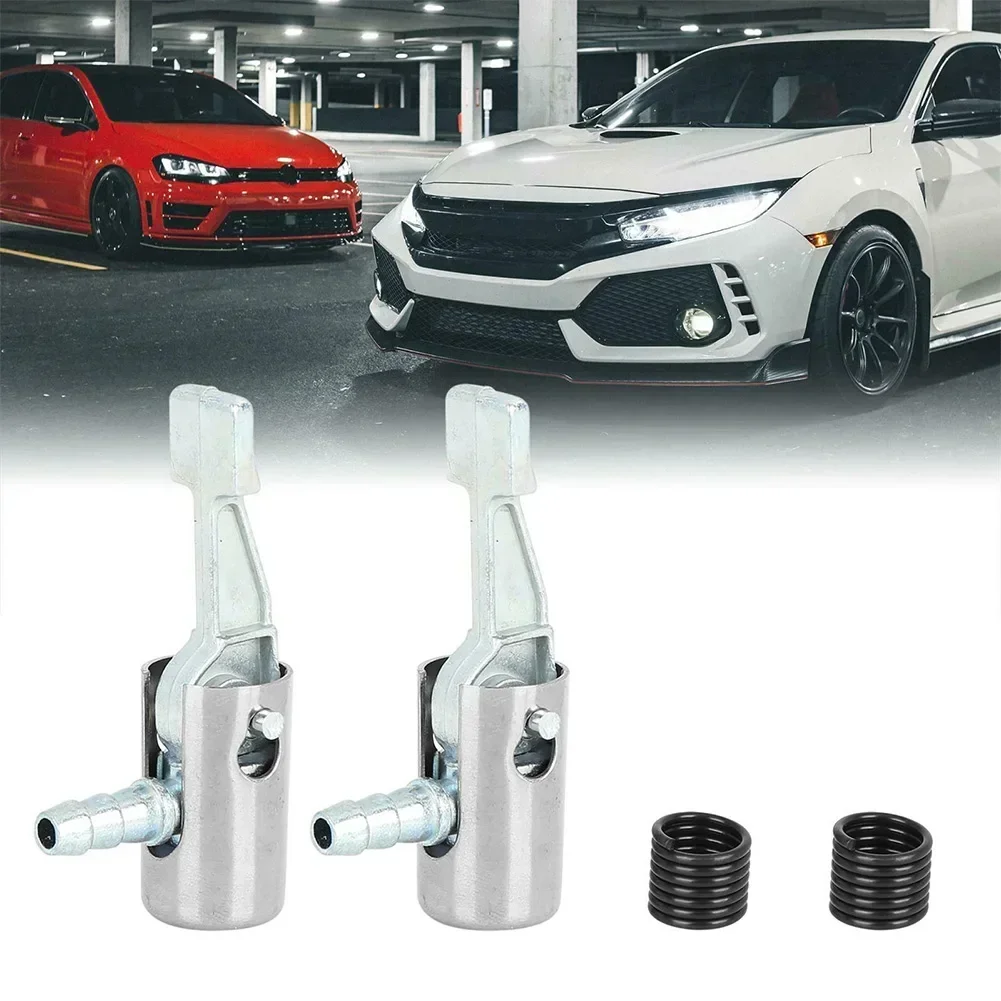 1/2Pcs Car Tire Air Chuck Inflator Pump Valve Connector Clip-On Adapter Inflator Pump Adapter Connector + Spring For 6mm Hose