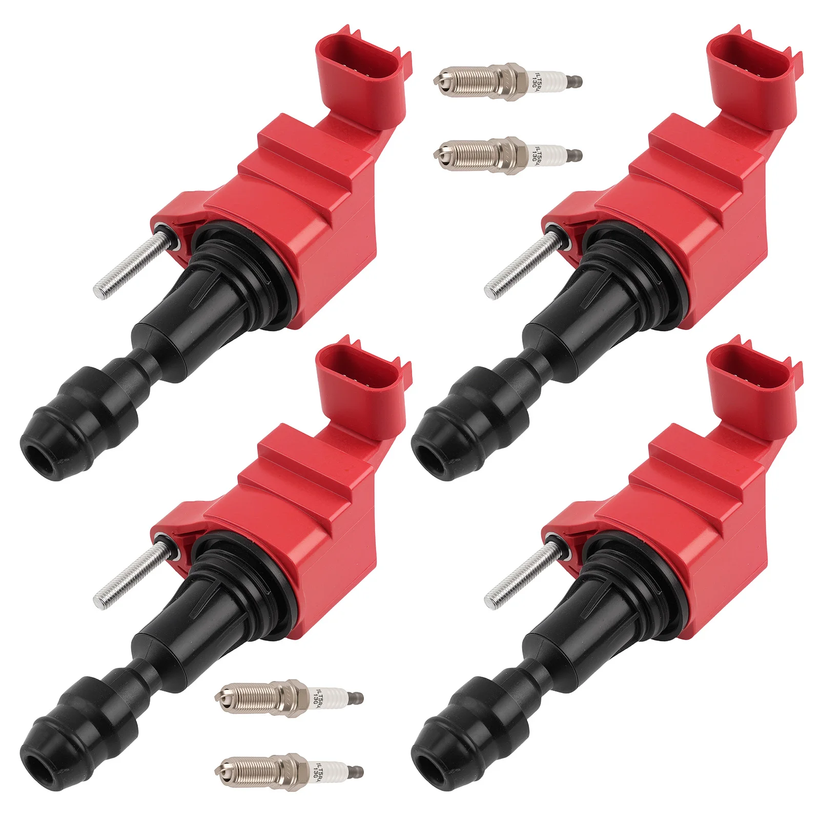 

4X Ignition Coil & Spark Plug for Chevrolet Malibu Captiva Sport 2.4L 2008-2015