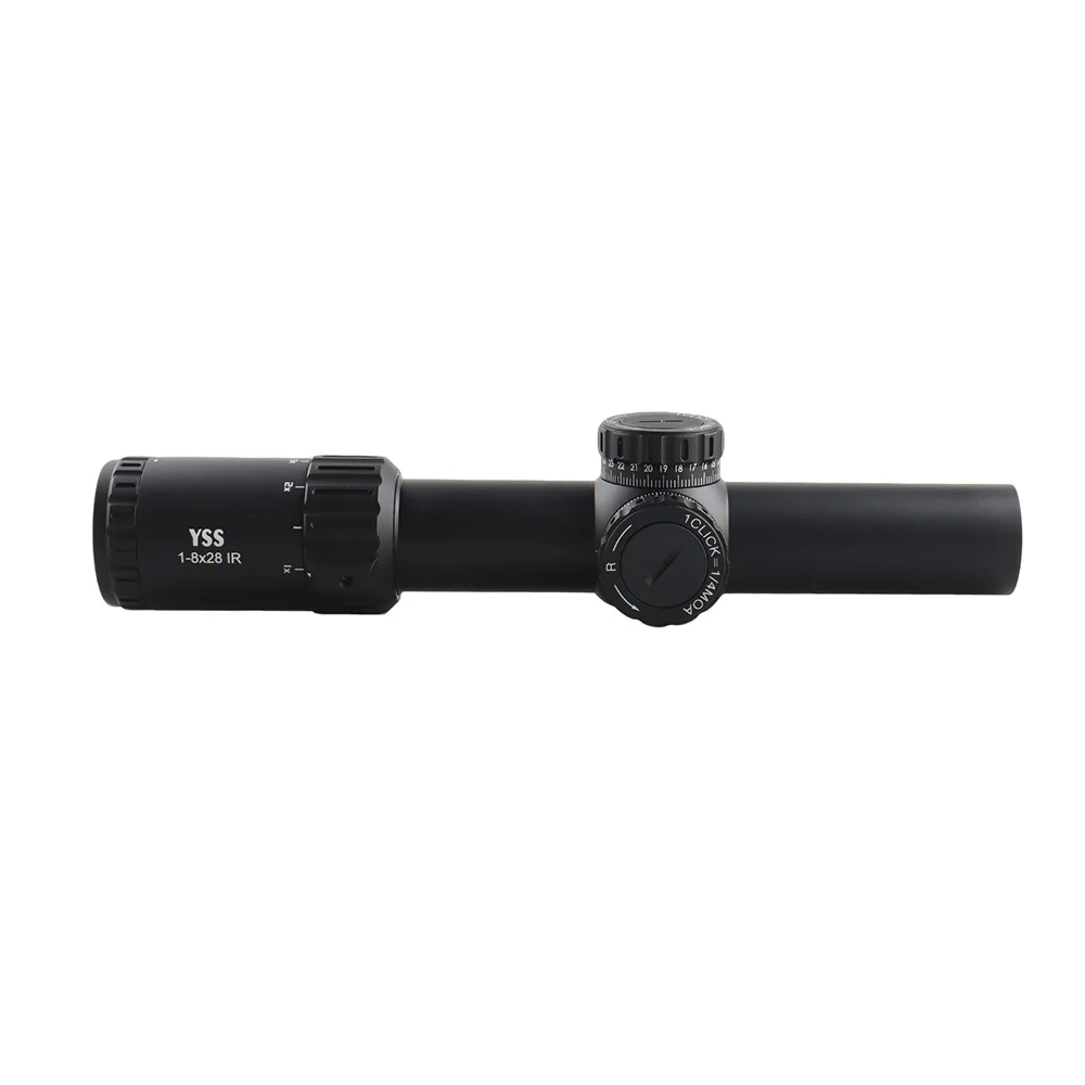 1-8x28 SFP LPVO Hunting Scope Red Green Illumination 1000G Shockproof IPX7 Waterproof Rifle Telescope Optics