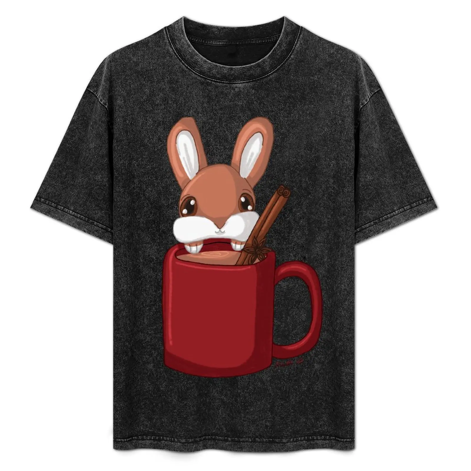 

Tea Bunny T-Shirt Large Size Soft Cotton T-Shirt