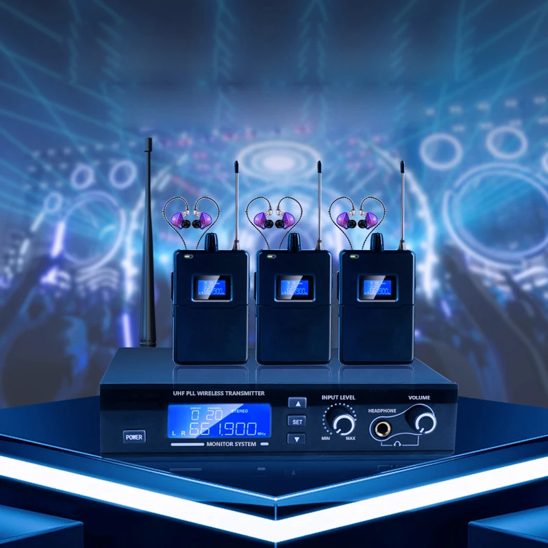 Porta.ble In-Ea.r Ina.la.mbrico In Ea.r Stereo M o ni toring System UHF Wireless In Ea.r M o nit or System Sta.ge