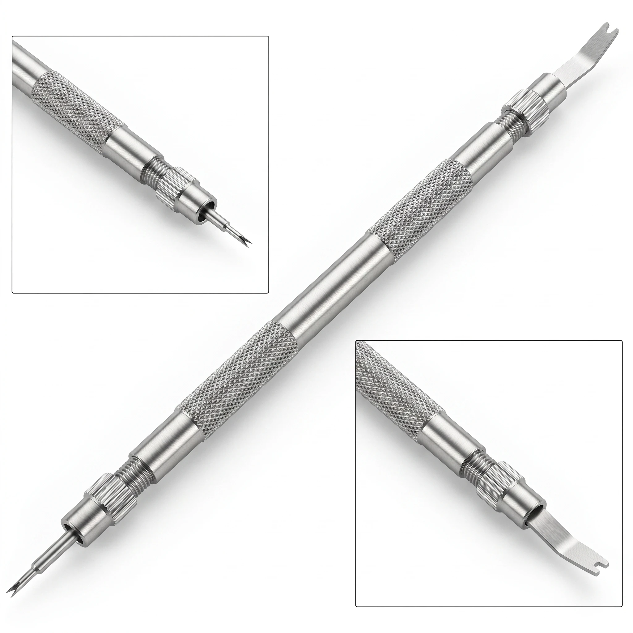 Watch Band Strap Bracelet Link Pin Remover Stainless Steel Spring Bar Tool Spare Pins Watch Repair Accessories Metal Remover