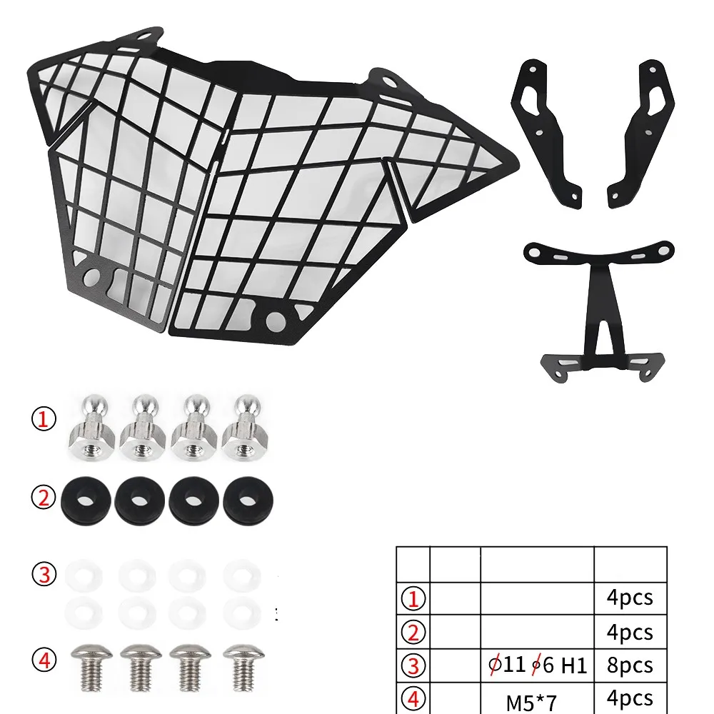 Motorcycle Headlight Head Light Guard Protector Grille Cover For Kawasaki Versys X300 X250 VERSYS300 VERSYS250 VERSYS 300 250