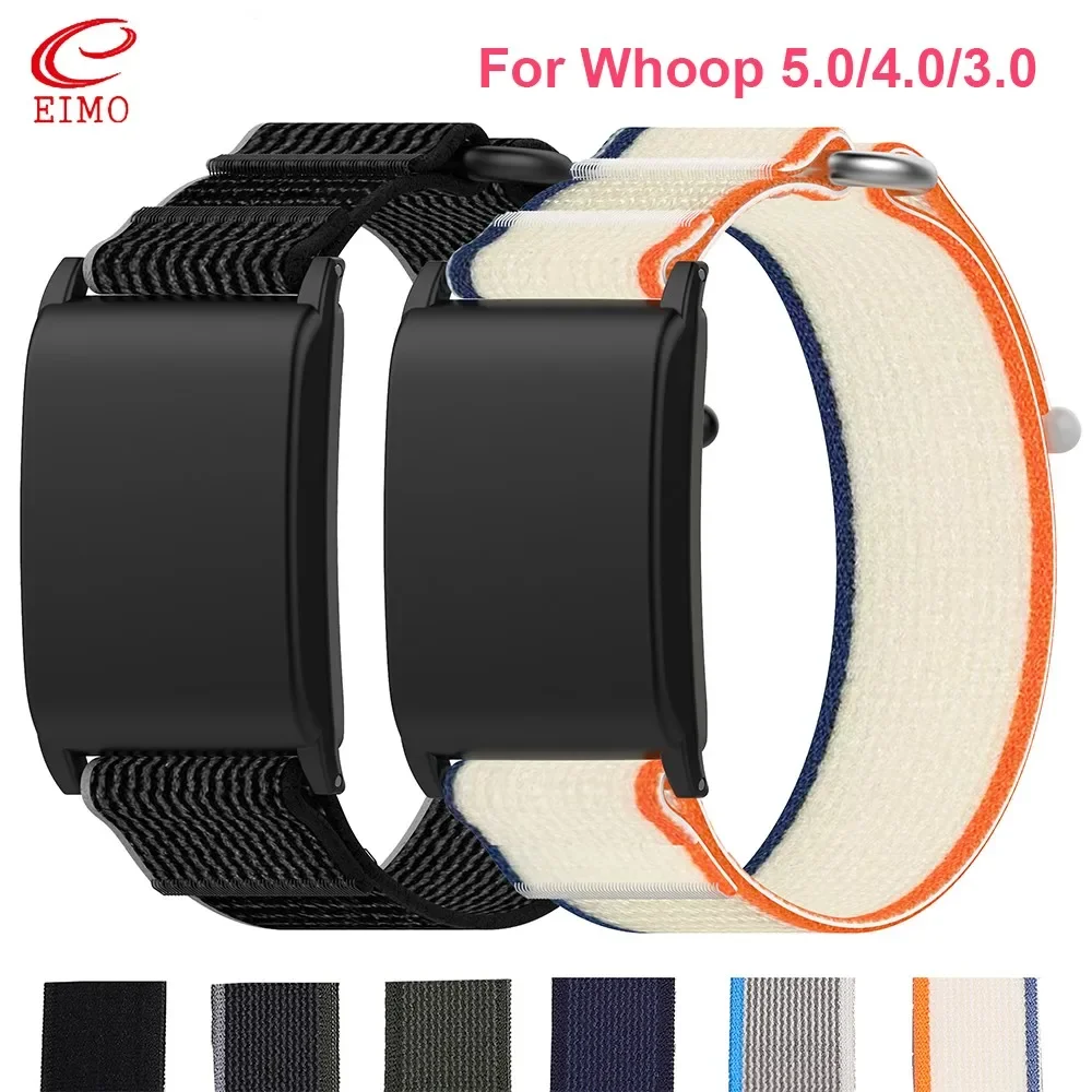 درب حلقة حزام ل Whoop 5.0 4.0 الفرقة اكسسوارات الرياضة النايلون سوار كوريا معصمه استبدال حزام ل Whoop 5 4 3 الفرقة