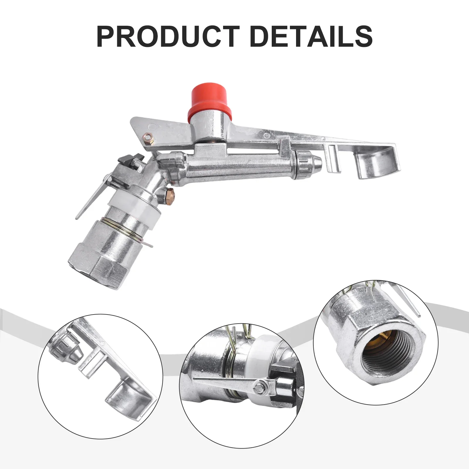 

1Inch Irrigation Spray Sprinkler 35-40M Large Impact- Area Water Sprinkler For Garden Lawn Sugar Cane Oats Superior Quality