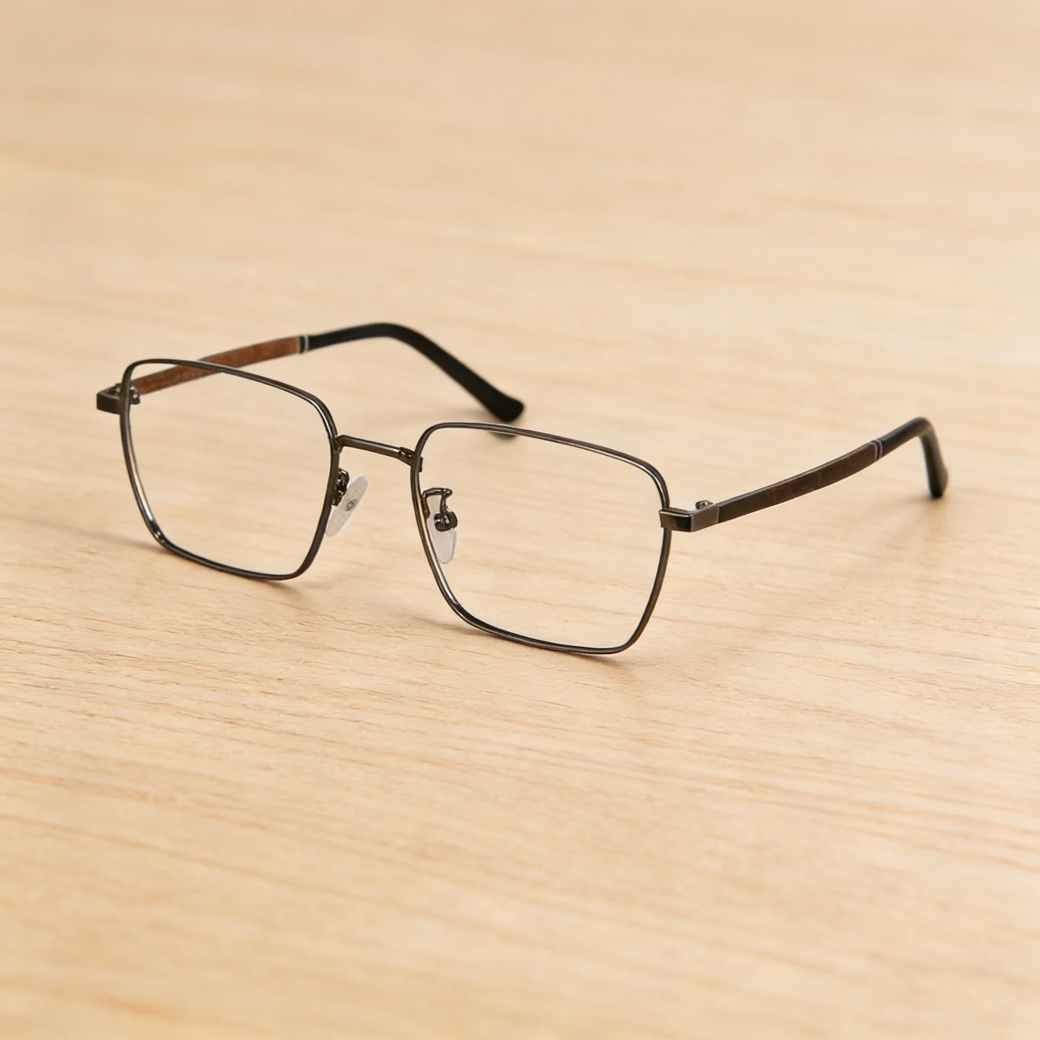 

SHINU Brand Prescription Glasses Frame for Men Wood Luxury Glasses Square Shape Original Man Optical Frame Only W911