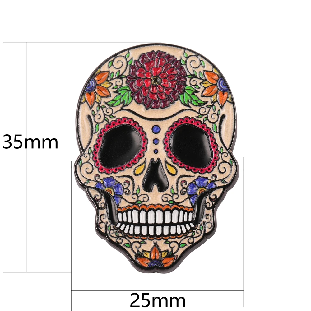 Skull Golf Ball Marker with Magnetic Golf Hat Clip