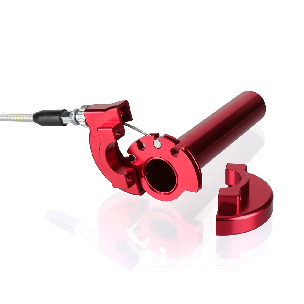 Universal Motorrad 7/8 "CNC Aluminium Gaspedal Gas Twist Griffe Lenker Für Die Meisten Moped Dirt Pit Bike Roller ATV quad – Detail 8