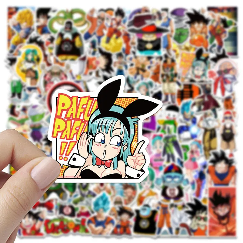 50/100pcs Classic Japan Anime Dragon Ball Stickers Kids Decals Toy DIY Laptop Water Bottle Phone Cool Cartoon Son Goku Sticker