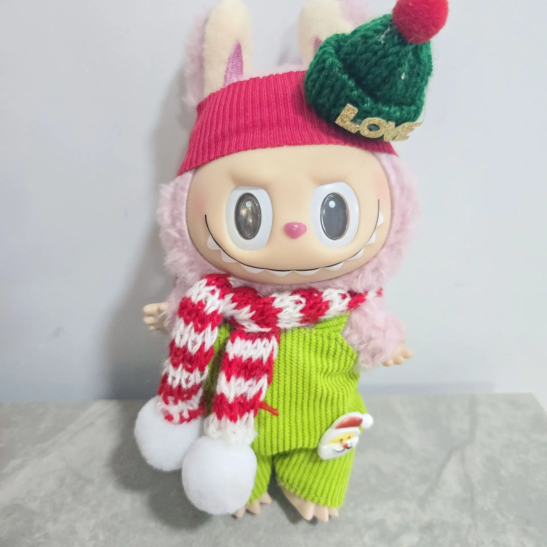 

Clothes For Labubu Dolls Christmas Themed Outfits For 15/17cm 1st-3rd Gen Ones With Christmas Elements Like Christmas Trees