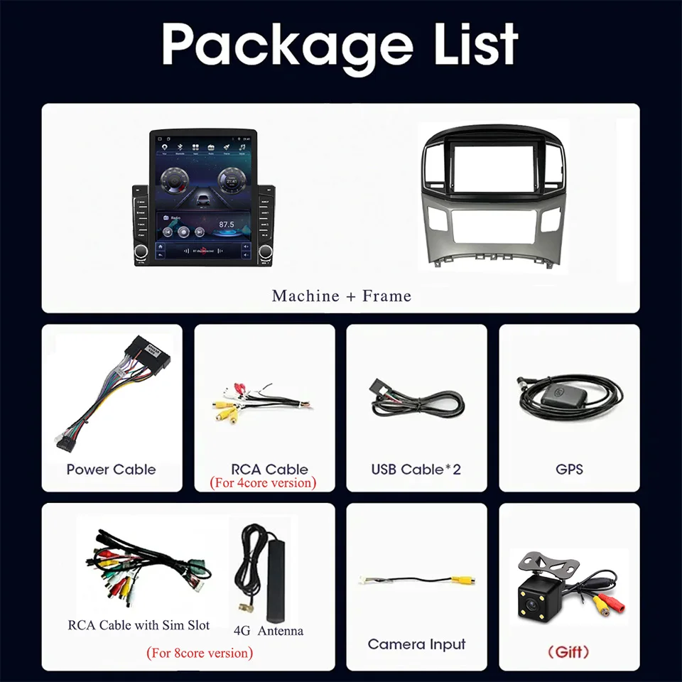 Android 14.0 Car GPS Navi Stereo Radio DVD HU For Hyundai H1 Grand Starex 2015 - 2021 Auto Head Unit Video Music Player 4G Lte