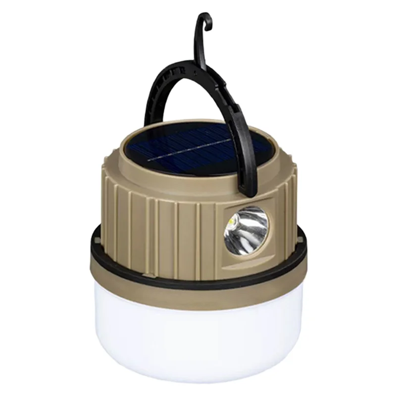 

BMBY-Emergency Lamp Night Market Outdoor LED Solar Bulb Light Rechargeable Portable Lantern Tent Camping Outage