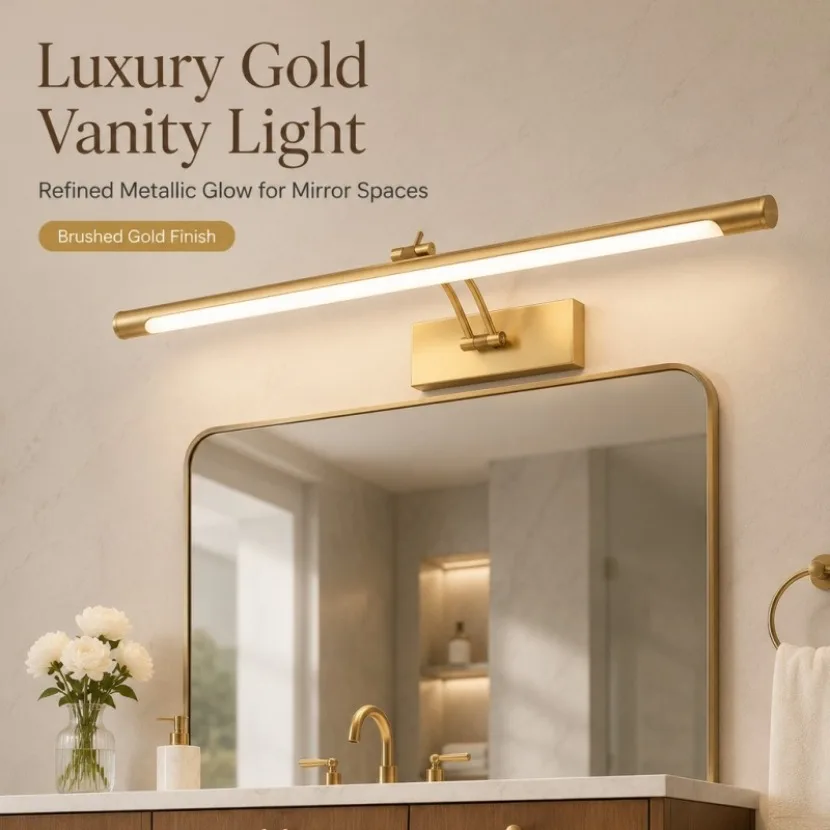 Modern Adjustable Linear LED Vanity Mirror Light Bathroom Rotatable Wall Sconce Makeup Desk Gallery Picture Wall Decor Lamp