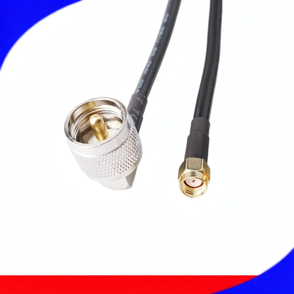SMA Male To UHF Female Coaxial Adapter Cable RG58 Radio Antenna Extension Cord Professional Signal Link Connector Component