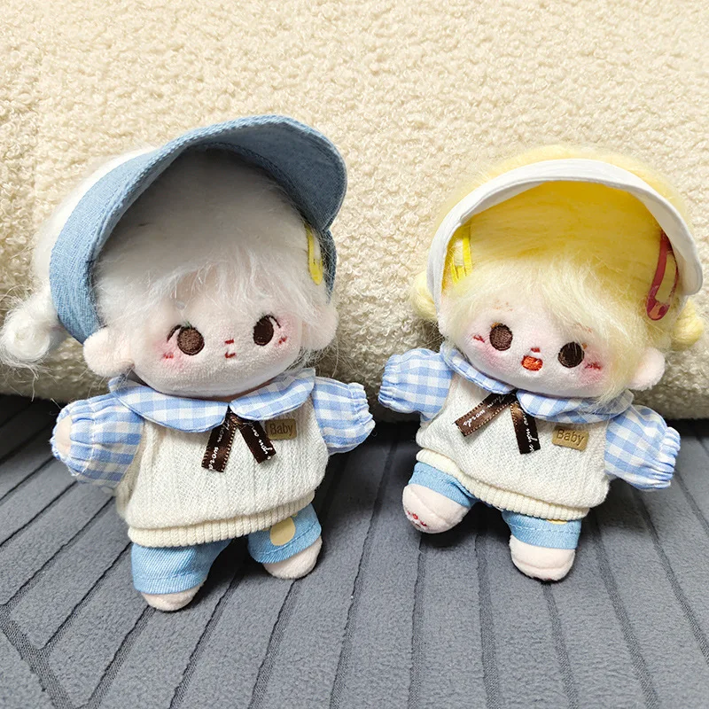 

10 см хлопковая кукольная одежда, повседневный универсальный комплект шляп, модная кукла в кампусном стиле, веселые и креативные аксессуары для смены