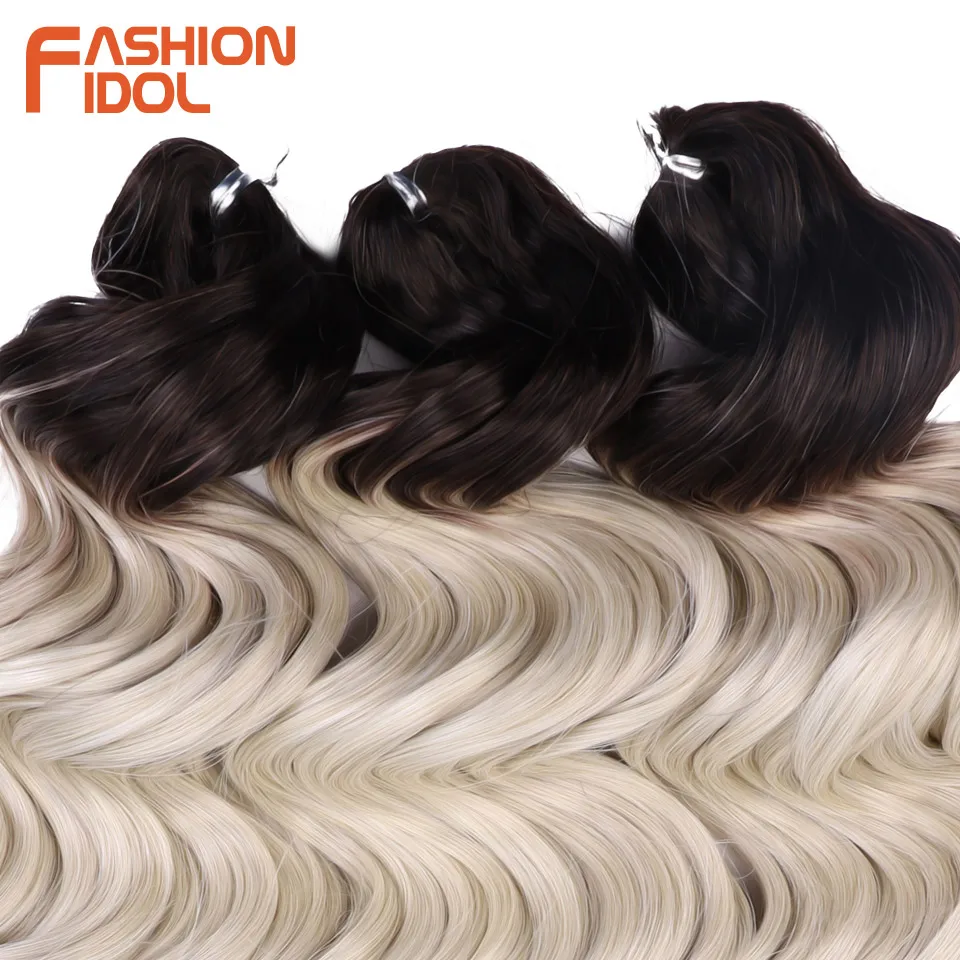 FASHION IDOL Deep Wavy Passion Twist Crochet Hair Synthetic 24 Inch 300g Crochet Braids Curly Hair 3PCS Braiding Hair Extensions