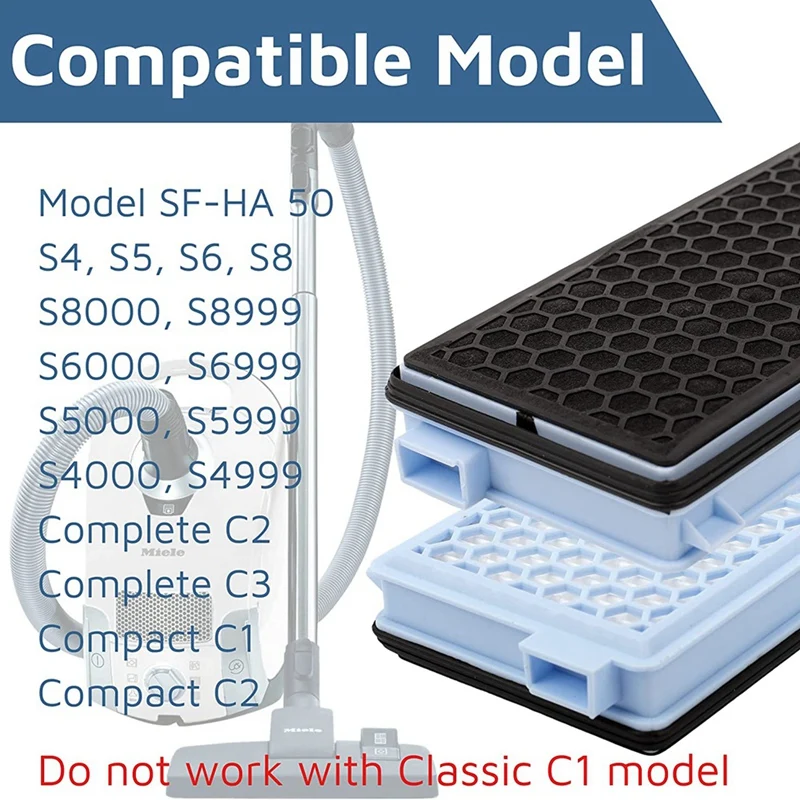 3 hepa filter für miele sf aa 50 aktiver luftfilter für miele staubsauger filter kompakt c1 c2 komplett c2 c3