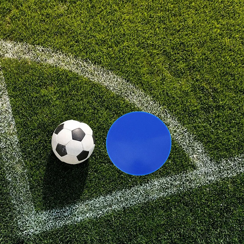 

4Pcs Colorful Floor Spot Markers Heavy Duty Flat Discs for Football Field Organization Soccer Training Court Edge Definition
