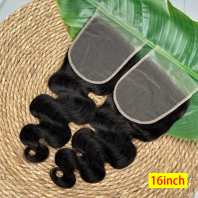 5x5 الجسم موجة الدانتيل الشفاف إغلاق غير مرئية تذوب الجلد الخام 100% الشعر البشري 5x5 الدانتيل إغلاق فقط عقدة ابيض مسبقة القطع