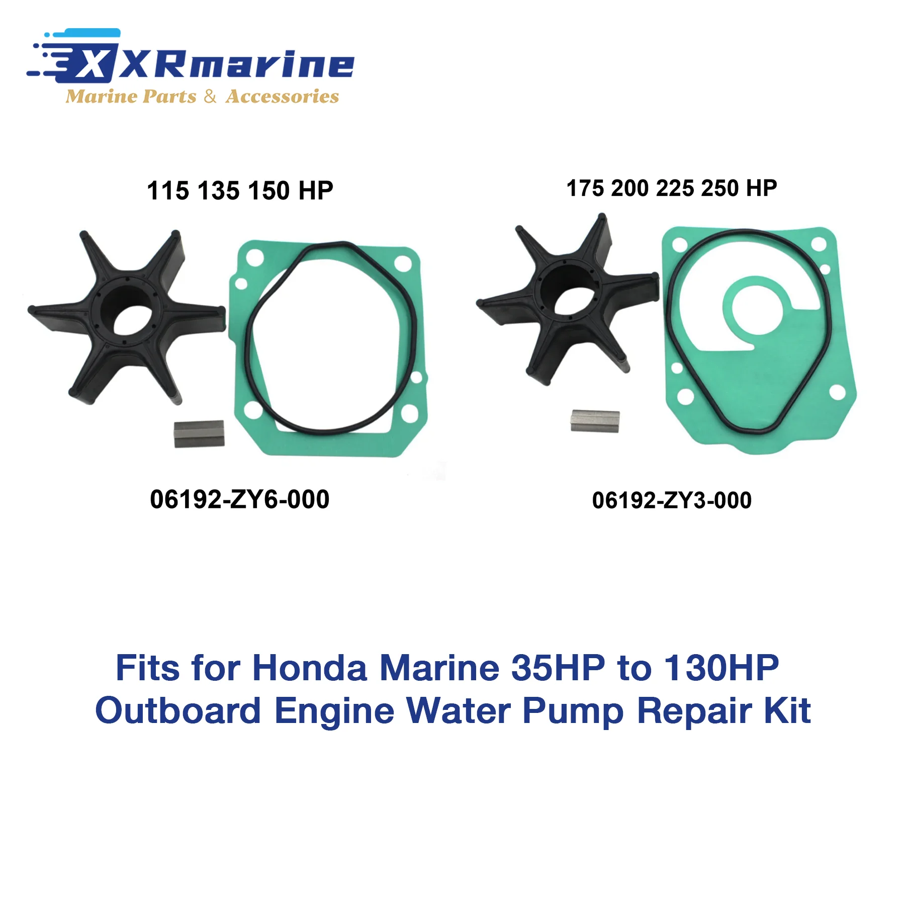 

Ремкомплект водяного насоса 06192-ZY6-000 для лодочных моторов Honda 115HP, 135HP, 150HP, 175HP, 200HP, 225HP, 250HP (аналог 06192-ZY3-000)