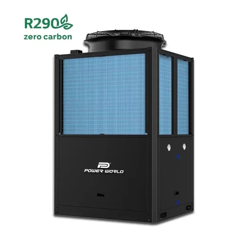 Hot Sale Power World New Design R290 Full DC Inverter Commercial air Source Water Heat Pump