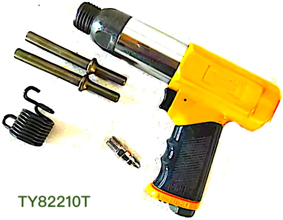 TY82210T Tarboya 2,100 BPM, 3 Inch Long Stroke, Pneumatic Riveting Hammer designed to set Tubular Rivets CUPPED BITS