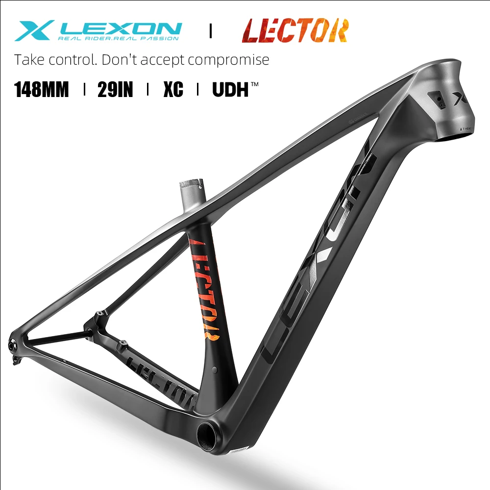 LEXON Lector MTB T1000 Carbon Frame 29er Mountain Biycle Hardtails UDH 148*12mm Carbon Frameset Hidden Seatpost Clamp Bike Parts