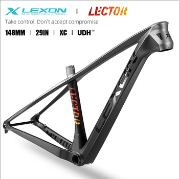 LEXON Lector MTB T1000 탄소 프레임, 산악 자전거 하드테일, UDH 148x12mm 탄소 프레임 세트, 숨겨진 시트포스트 클램프, 자전거 부품, 29er 